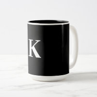 Monogram Wedding Gift Party Favour Black White Nam