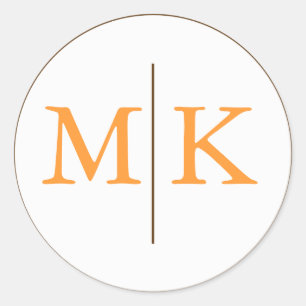 Monogram Wedding Invitation Seal