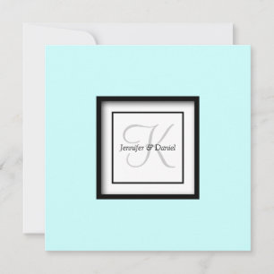 Monogram Wedding Invitations Custom Names Template
