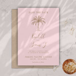 Monogram Wedding Logo Palm Tree Save The Date<br><div class="desc">Monogram Wedding Logo Palm Tree Save the Date Beautiful and elegant Wedding Save the Date Card Celebrate love in its purest form with invitations that mirror the elegance of your union. Order your elegant Wedding Invitations today and set the stage for a celebration that is as timeless as your love....</div>