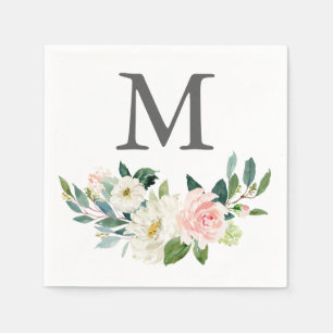 Monogram Wedding Napkin Cocktail Napkin