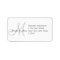 Monogram Wedding Reply Card Address Labels