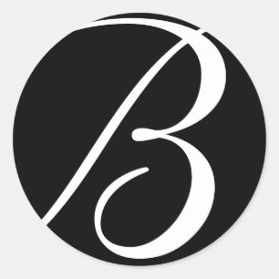 Monogram  Wedding Stickers