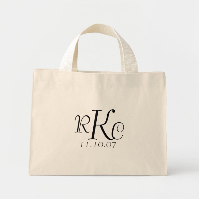 Monogram Wedding Tote (Front)