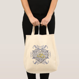 Monogram Wedding Vow Heart Tote Bag
