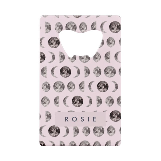 Monogram Whimsical Dreamy Moon Phases Gifts (Front)