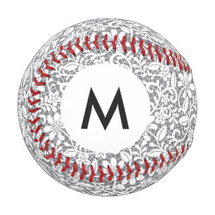 Monogram White Lace 1 Baseball