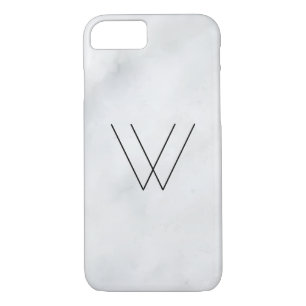 Monogram White Marble Case-Mate iPhone Case