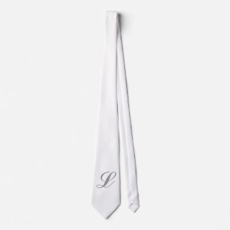 Monogram White Tie