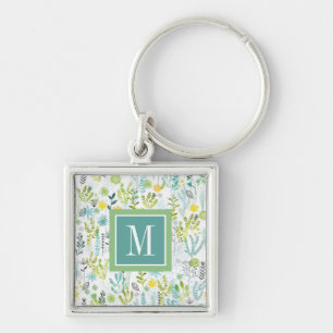 Monogram   Wild and Free Pattern Key Ring