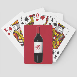 Monogram Wine Bottle Cards