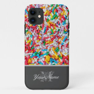Monogram with colourful sugar sprinkles! Case-Mate iPhone case