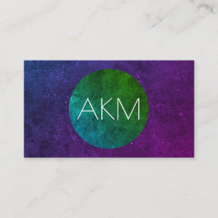 Monogram with Texturised Colour Ways Business Card