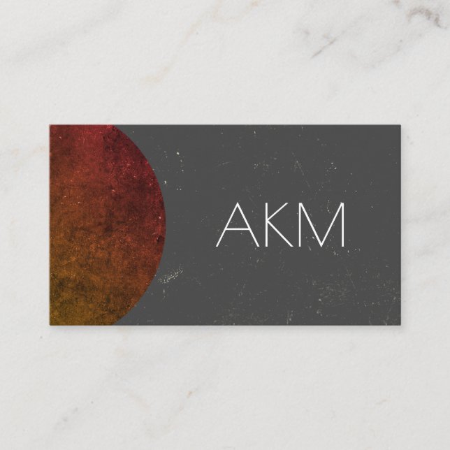 Monogram with Texturised Colour Ways Business Card (Front)