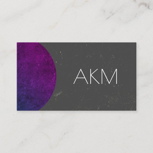 Monogram with Texturised Colour Ways Business Card (Front)