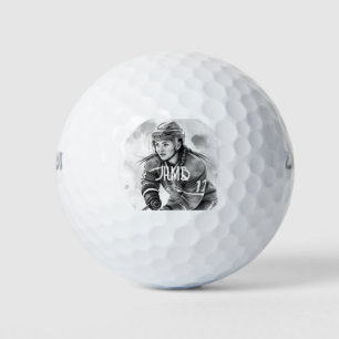 Monogram Women's Hockey Player Sport Golf Balls