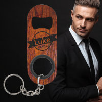 Monogram Wood Grain Photo Wedding