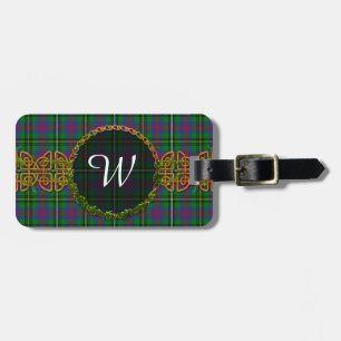 Monogram Wood Tartan Luggage Tag