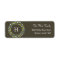 Monogram Wreath Holiday Address Label