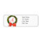 Monogram Wreath Return Address Labels