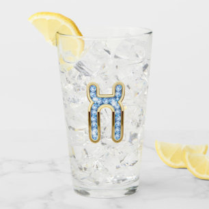 Monogram X - 16 oz Glass
