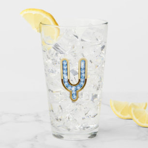 Monogram Y - 16 oz Glass