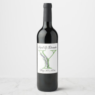 Monogram Y Lavender Eucalyptus Wine Label