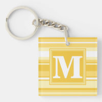 Monogram yellow stripes