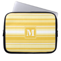 Monogram yellow stripes