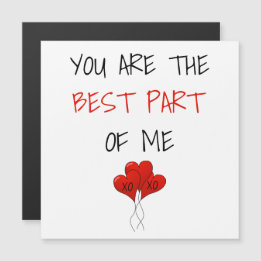 Monogram You are the Best Part of Me Valentines 