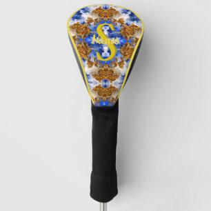 Monogram Your Initial Name Colourful Art Custom Golf Head Cover
