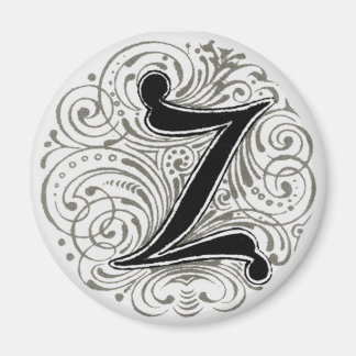 Monogram 'Z' in Grey - Magnet