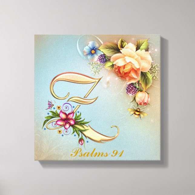 Monogram Z Premium Wrapped Canvas (Gloss) (Front)