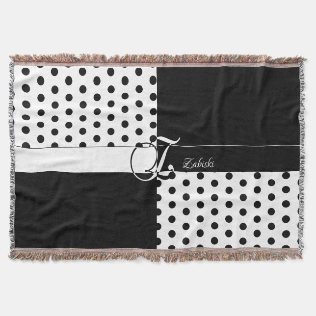 Monogram Z Throw Blanket (Front)