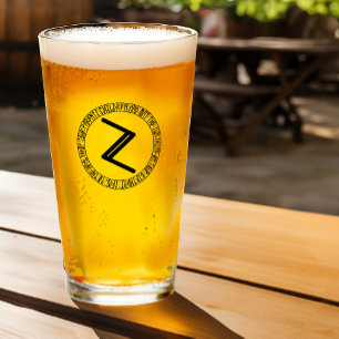 Monogram Z - Viking Style - Pint Glass