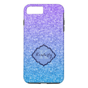 Monogramed Colourful Glitter And Sparkles Pattern Case-Mate iPhone Case