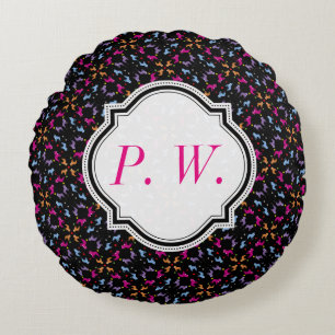 Monogramed French Bulldog Pillow