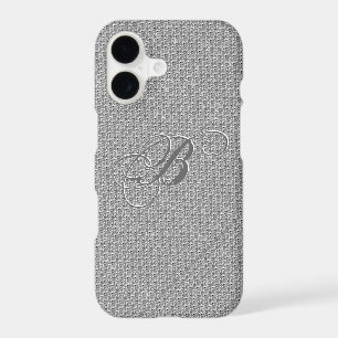 Monogramed White Diamonds Glitter