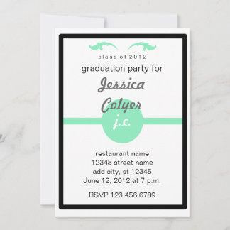 Monogrammed 2012 Graduation Party Invitation