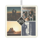 Monogrammed 4 Photo Custom Collage Personalised