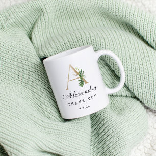 Monogrammed A Name Mug