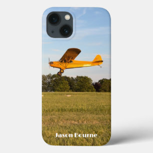 Monogrammed Aeroplane Flying Photo,Aviation,Cool iPhone 13 Case