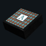 Monogrammed Argyle Keepsake Box<br><div class="desc">Argyle and a monogram letter give this wooden box retro style. Use this monogrammed box as a jewellery box, trinket box, gift box, gift, keepsake box, decor, art, Christmas box, etc... .Personalise this box by changing the monogram letter to suit your needs. This monogrammed box is great for men or...</div>