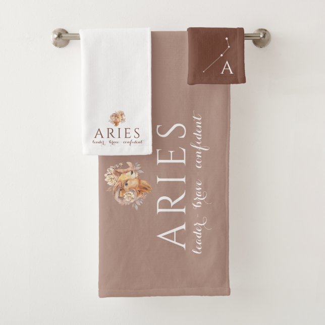 Monogrammed Aries Towel Set (Insitu)