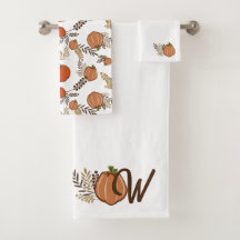 Monogrammed Autumn Pumpkin Patch 