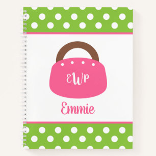Monogrammed Bermuda Bag Spiral Notebook