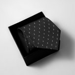Monogrammed Black Tie<br><div class="desc">Get dapper with our Monogrammed Black Neck Tie! Sleek and stylish,  this tie adds a touch of sophistication to any outfit. Personalise with your initials for a custom look. Perfect for weddings,  business meetings,  or any formal occasion. Elevate your ensemble effortlessly!</div>