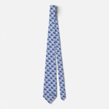 Monogrammed Blue Block Pattern Business