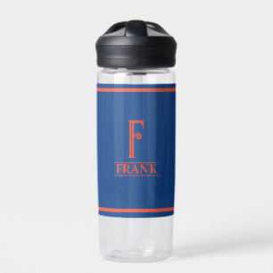 Monogrammed Blue  Water Bottle