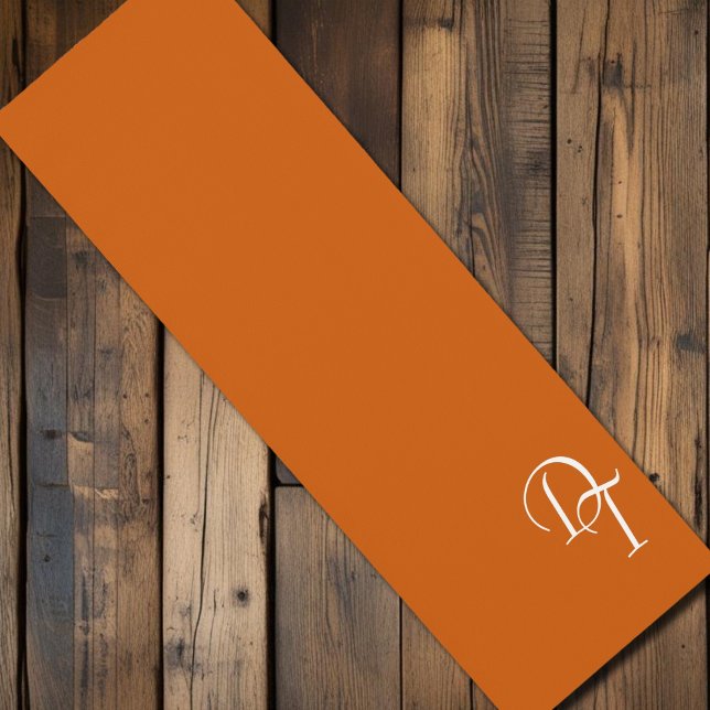 Monogrammed -  burnt orange yoga mat (Creator Uploaded)